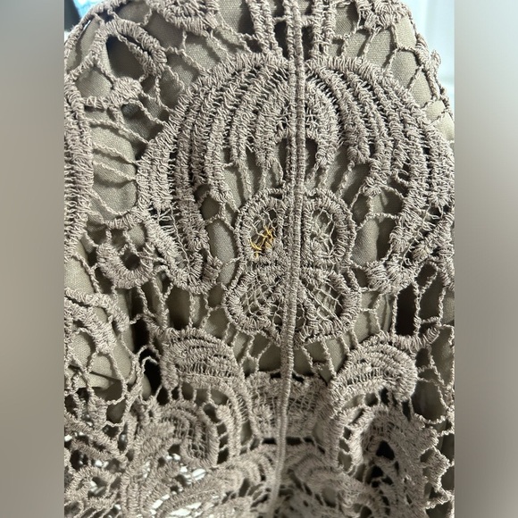 BFA Classics Lacey Sweater with attached Tank-top panel. Taupe. Size XL $18 - Picture 4 of 9